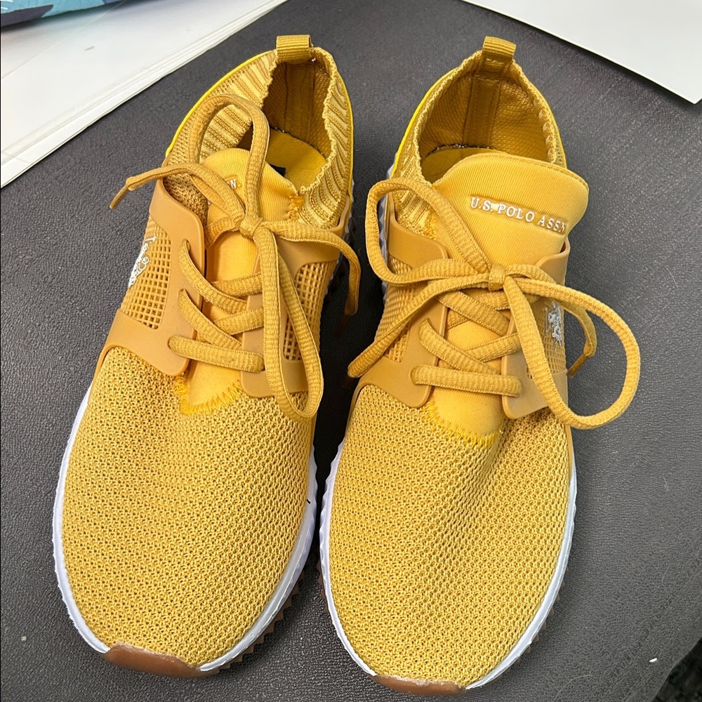 U.S. Polo Assn. Mustard Yellow Athletic Shoes